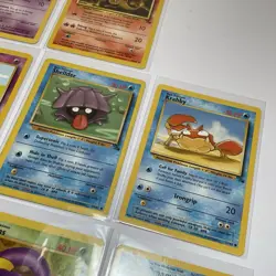 Vintage Pokemon TCG Unlimited Fossil Cards Lot Of 10 - 1999 Common & Uncommon - Image 4