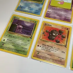 Vintage Pokemon TCG Unlimited Fossil Cards Lot Of 10 - 1999 Common & Uncommon - Image 5