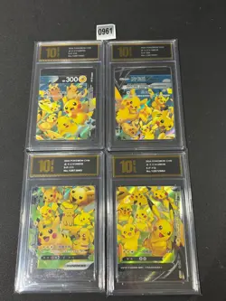 Pikachu V-union Promo 109/S-P - 112/S-P Combination Set - Pokemon Card Grade 10 - Image 1