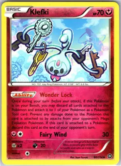 Klefki 80/114 Uncommon Regular Card XY - Steam Siege Pokemon TCG LP - Image 1