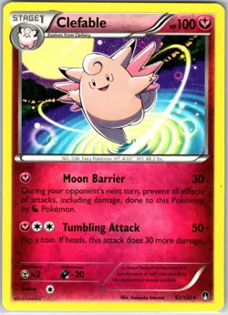 Clefable 82/122 Rare Regular Card XY - BREAKpoint Pokemon TCG LP - Image 1