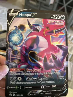 Hoopa V Jumbo Foil Promo Card Sword & Shield Oversized Card Card SWSH176 - Image 1