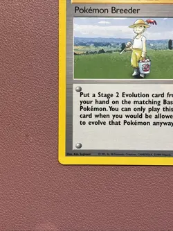 Pokemon TCG Breeder Trainer Base Set, Unlimited Rare Card 76/102 LP Condition - Image 5