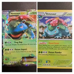 Venusaur Holo 2 Card Lot Dark Explorers Pokemon Generations - Image 1