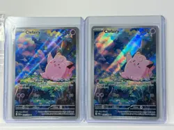 Custom Lot of 2 Clefairy #94, 2 Mega Clefable ex #103, & Custom Set of POR Cards - Image 1