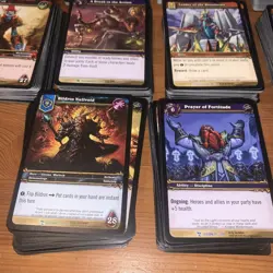 WoW TCG Bulk Lot, 525 Cards, HP- LP Condition, Vintage, World of Warcraft - Image 4