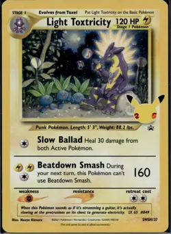 Light Toxtricity Holofoil Promo SWSH: Sword & Shield Promo Cards SWSH137 NM - Image 1