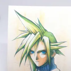 127 Cloud Portrait Final Fantasy Ⅶ Art Museum card JAPAN GAME square 1st JAPAN - Image 2