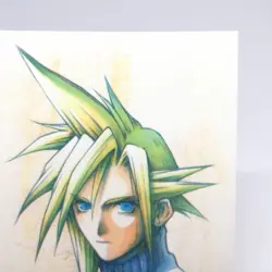 127 Cloud Portrait Final Fantasy Ⅶ Art Museum card JAPAN GAME square 1st JAPAN - Image 3