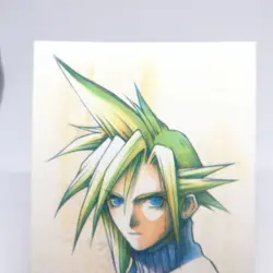 127 Cloud Portrait Final Fantasy Ⅶ Art Museum card JAPAN GAME square 1st JAPAN - Image 4
