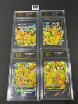 Pikachu V-union Promo 109/S-P - 112/S-P Combination Set - Pokemon Card Grade 10 - Image 1