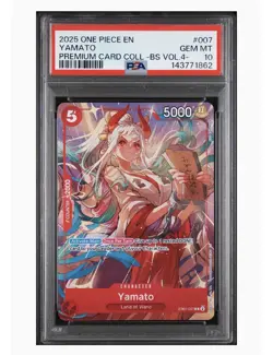 YAMATO (Premium Card Collection-Best Selection Vol. 4 EB01-007 One Piece PSA 10 - Image 1
