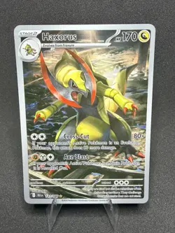 NM/Mint Haxorus 147/086 Sv: Black Bolt Holo Illustration Rare Pokemon Card - Image 1