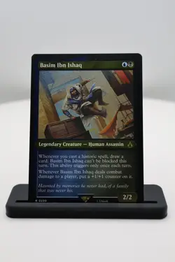 1x Basim Ibn Ishaq (Foil Etched) NM R Assassin's Creed (ACR) Magic MTG - Image 1