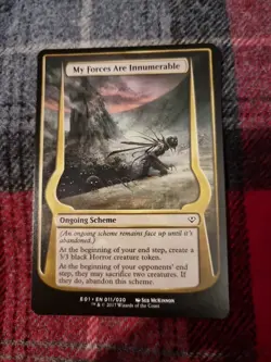 1x MTG Magic The Gathering TCG My Forces Are Innumerable Oversized Archenemy - Image 1