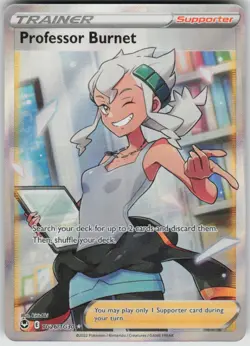 Pokemon Professor Burnet SWSH12: Silver Tempest Trainer Gallery TG26/TG30 NM - Image 1