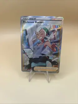 Professor Burnet TG26/TG30 Silver Tempest Trainer Gallery NM Full Art Pokemon - Image 1
