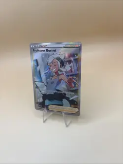 Professor Burnet TG26/TG30 Silver Tempest Trainer Gallery NM Full Art Pokemon - Image 3