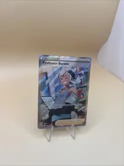 Professor Burnet TG26/TG30 Silver Tempest Trainer Gallery NM Full Art Pokemon - Image 4