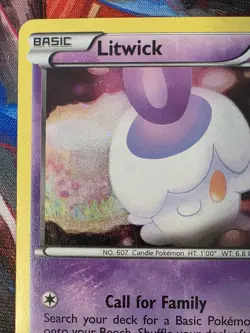 Pokemon TCG: Litwick BW27 Black Star Promo Black & White Lightly Played - Image 2