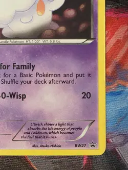 Pokemon TCG: Litwick BW27 Black Star Promo Black & White Lightly Played - Image 4