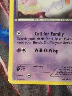 Pokemon TCG: Litwick BW27 Black Star Promo Black & White Lightly Played - Image 5