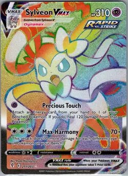 Sylveon VMAX (Secret) 211/203 SWSH07: Evolving Skies - Pokemon Card - NM - Image 1