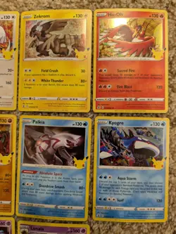 Pokemon Celebrations | 10 Card Lot! | Lugia, Zekrom, Ho-oh, Groudon NM - Image 3