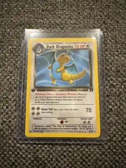 Pokemon Dark Dragonite TCG 1st Edition Non-Holo Card 22/82 - Image 1