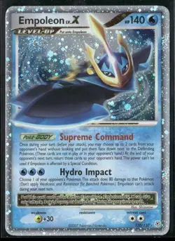 2007 Pokemon Diamond and Pearl Ultra Rare Empoleon Lv.X 120/130 MP - Image 1