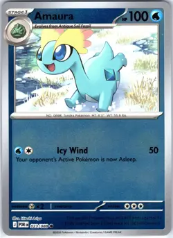 Amaura 023/088 Common Reverse Holo ME03: Perfect Order Pokemon NM - Image 1