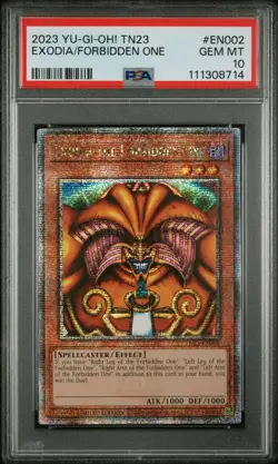 Yu-Gi-Oh! TCG-PSA 10, 2023 Exodia the Forbidden One, QCR, TN23-EN002 - Image 1