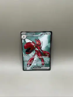 Pokemon TCG Scizor EX 195/162 Full Art Ultra Rare Holo SV05 Temporal Forces NM - Image 1