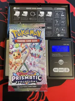 VERY HEAVY! GOD PACKUU SIRUU 22.42g Prismatic Evolutions Pokemon Booster - Image 1