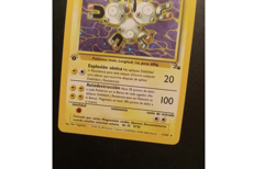 Magneton 11/62 1st Edition Holofoil 1999 Pokemon Fossil Set LP Spanish - Image 2
