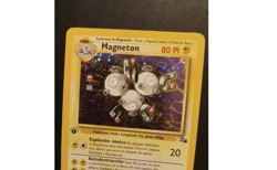 Magneton 11/62 1st Edition Holofoil 1999 Pokemon Fossil Set LP Spanish - Image 3