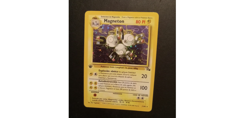 Magneton 11/62 1st Edition Holofoil 1999 Pokemon Fossil Set LP Spanish - Image 4