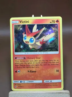 HP VICTINI 10/145 GUARDIANS RISING HOLO RARE POKEMON TCG - Image 1