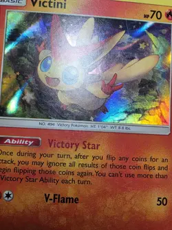 HP VICTINI 10/145 GUARDIANS RISING HOLO RARE POKEMON TCG - Image 4