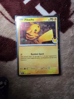 Pikachu 051/162 Pokemon Day 2026 - Anniversary Stamped COSMOS HOLO - Image 1