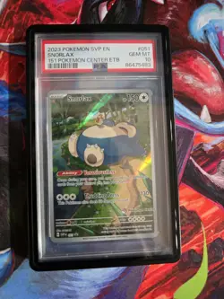 Pokemon Center Stamped Snorlax 051 PSA 10 (COMES WITH GUARD) - Image 1