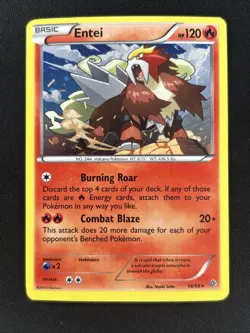 Pokemon TCG Entei 14/98 Cosmos Holo Blister Exclusive MP DAK1D - Image 1