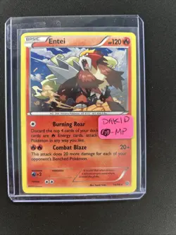Pokemon TCG Entei 14/98 Cosmos Holo Blister Exclusive MP DAK1D - Image 3