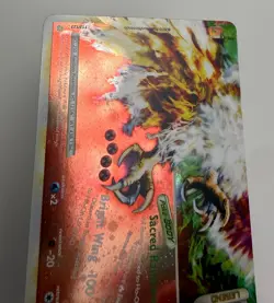 2010 POKEMON HEARTGOLD SOULSILVER HO-OH LEGEND 112/123 BOTTOM HALF HOLO LP-M+ - Image 5