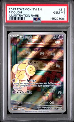 2023 POKEMON SVI EN-SCARLET & VIOLET ILLUSTRATION RARE #213 FIDOUGH PSA 10 - Image 1