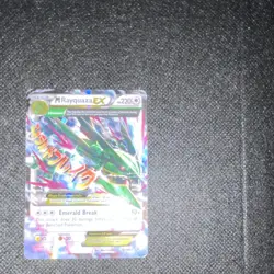 M Rayquaza EX 76/108 Roaring Skies Ultra Rare Holo Pokemon TCG Mega Evolution EX - Image 1