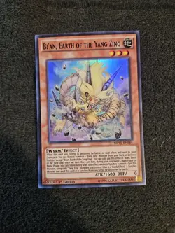 Yugioh Bi'an, Earth of the Yang Zing MP15-EN084 Super Rare 1st Edition - Image 1