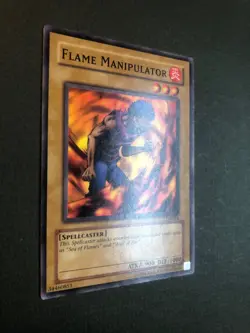 Yugioh - Flame Manipulator LOB-016 Common Unlimited 1996 NM - Image 2