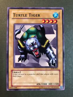 Yugioh - Turtle Tiger LOB-023 Common Unlimited 1996 NM - Image 1