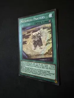 Yugioh Mitsurugi Prayers L26D-ENM14 Secret Rare 1st Edition - Image 2